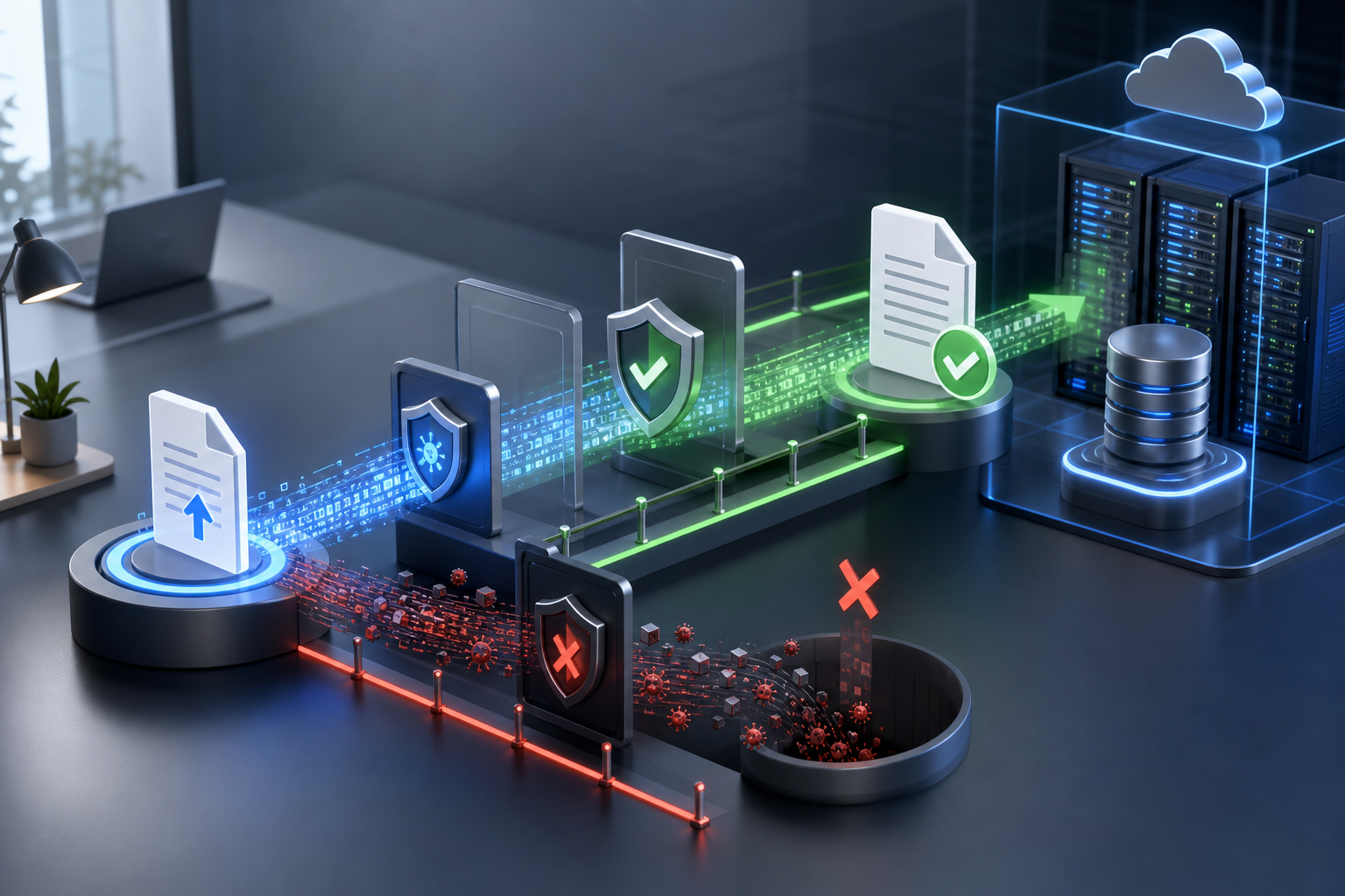 C# Secure File Upload Validation with Stream and Path Checks