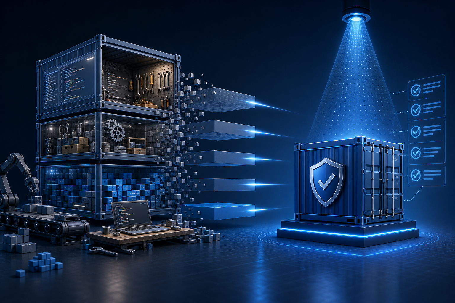 Docker Container Security Scanning with Multi-Stage Builds