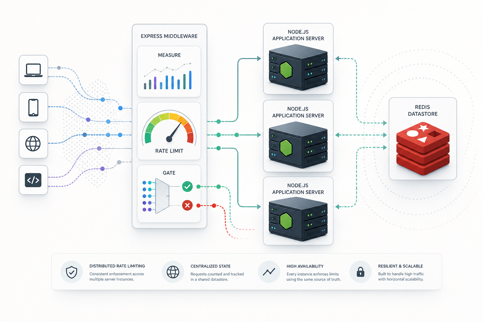 Node.js API Rate Limiting with Redis and Express Middleware