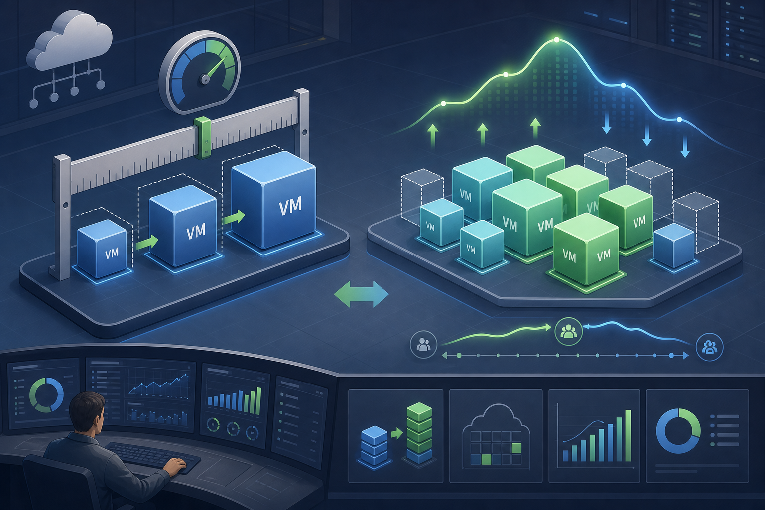Optimize Azure Virtual Machines with Right-Sizing and Autoscaling