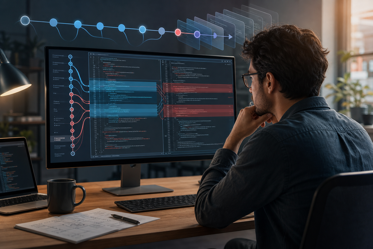 Resolving Git Merge Conflicts with Interactive Rebase