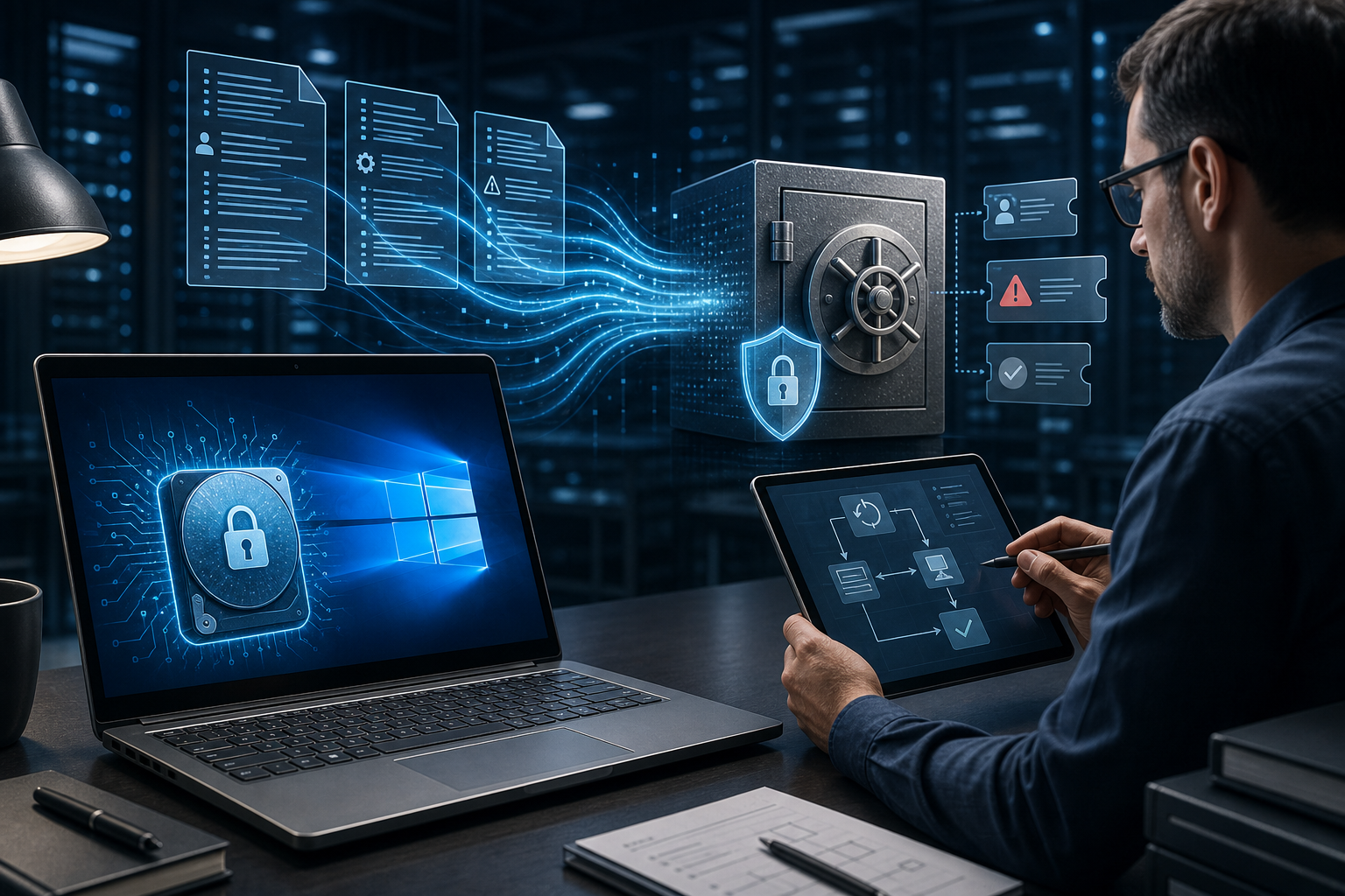 Windows 10 BitLocker Recovery Key Management and Audit Logging